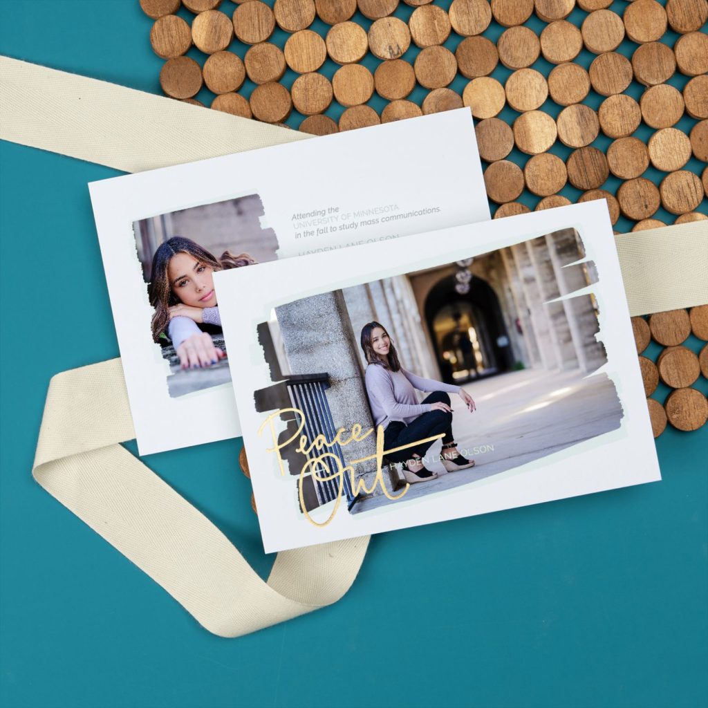 Sample graduation card and announcement