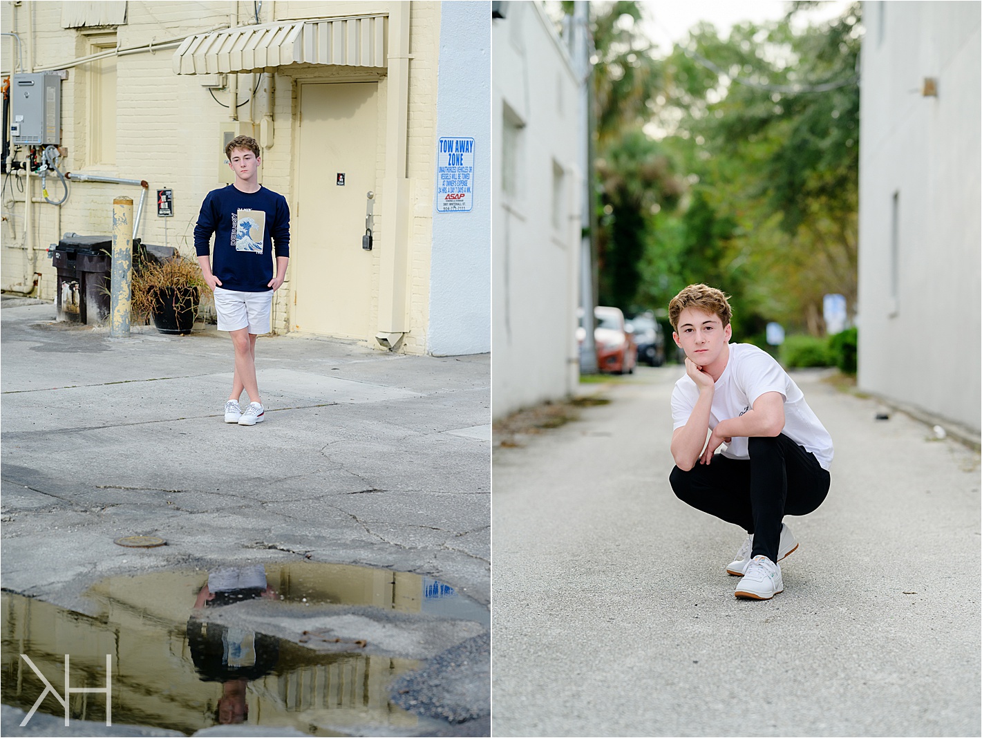 Senior guy in white t shirt and black pannts in San Marco Jacksonville