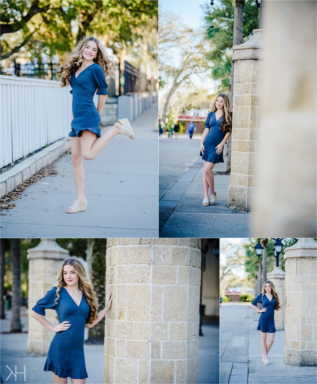 Girls senior session in St. Augustine Florida in winter