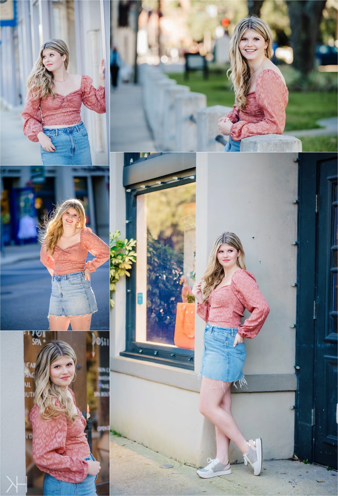 Fall Senior pictures in downtown St. Augustine