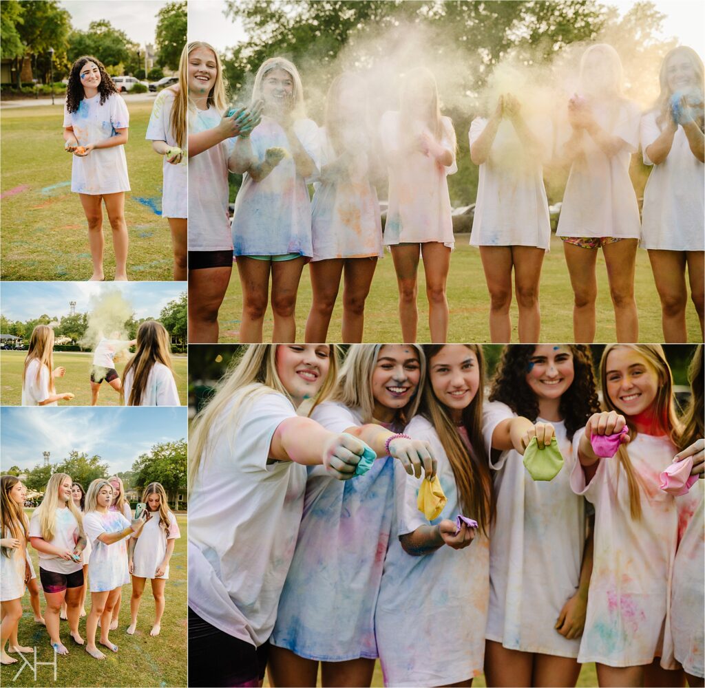 K Crew Color wars senior photoshoot for college choice