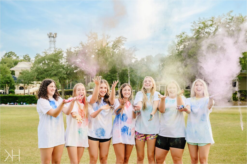 K Crew Color wars senior photoshoot for college choice