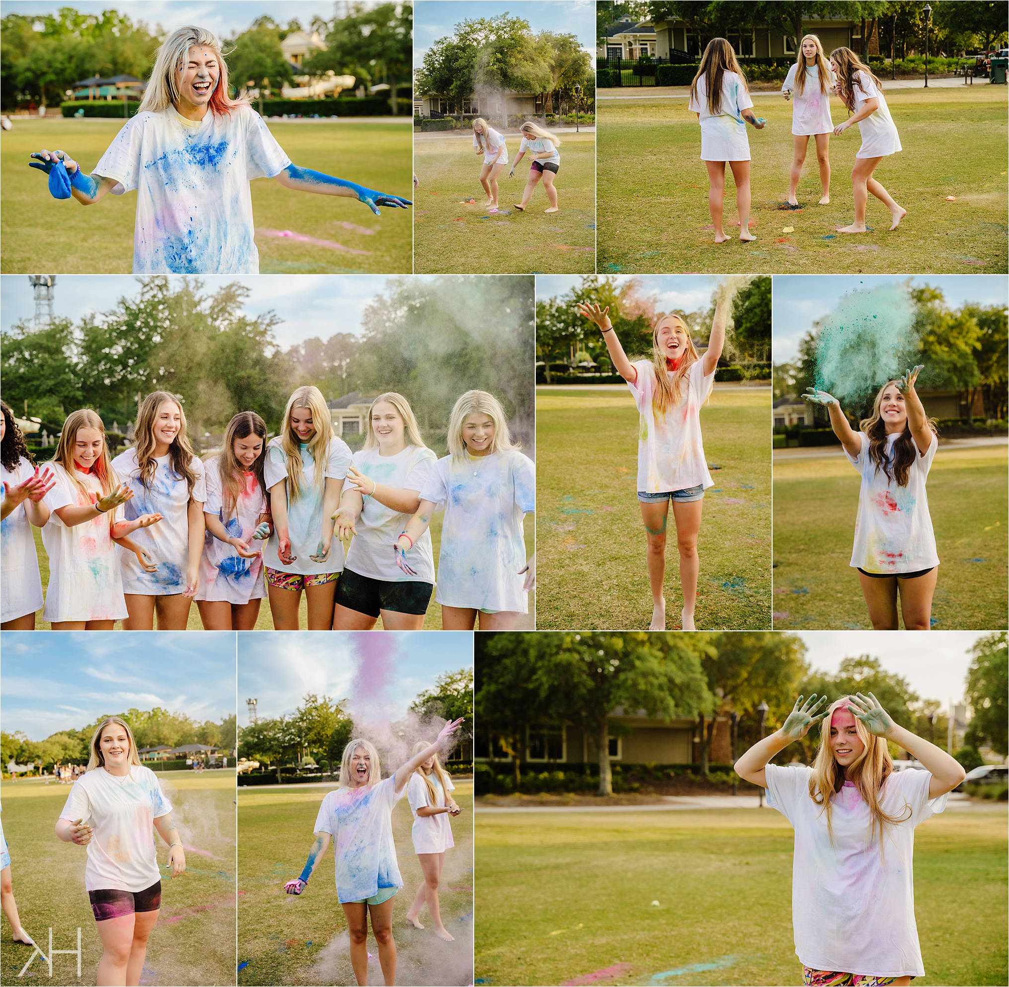 K Crew Color wars senior photoshoot for college choice