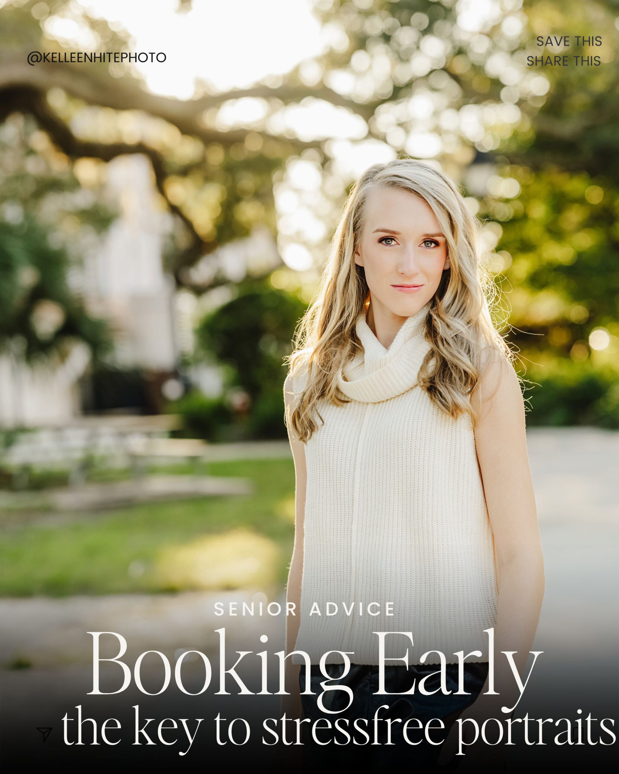 Senior girl in St Augustine for senior photos